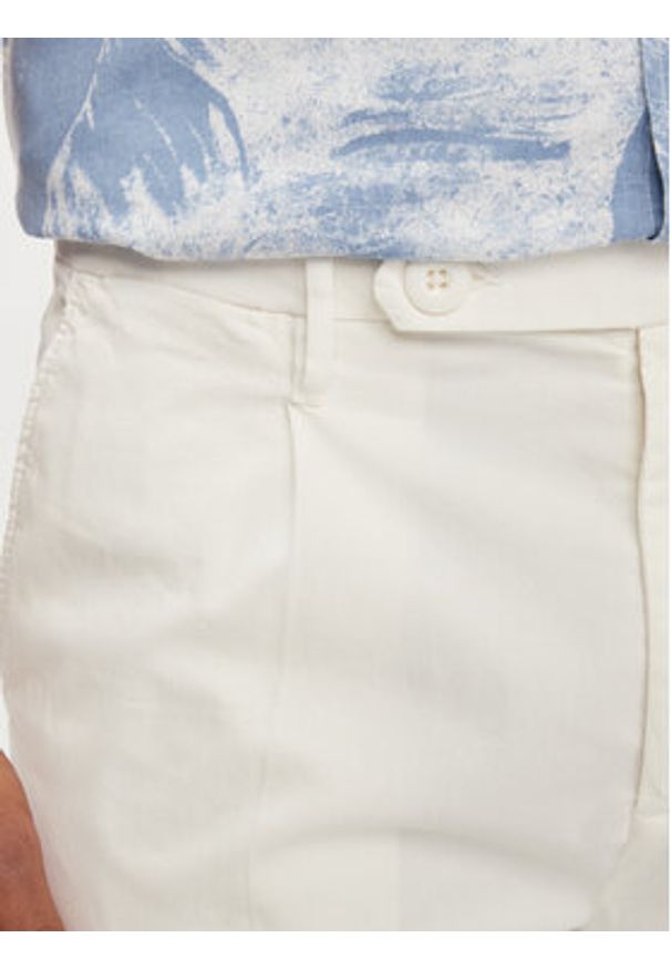 Guess Szorty materiałowe Noah M4GD14 WG3QA Écru Slim Fit. Materiał: bawełna