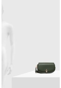 MICHAEL Michael Kors torebka skórzana kolor zielony. Kolor: zielony. Materiał: skórzane. Rodzaj torebki: na ramię #6