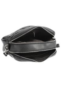 Torebka damska Filippo, z podwójną komorą i regulowanym paskiem, czarna, TD0382/22 BK. Kolor: czarny. Wzór: gładki. Materiał: skórzane. Styl: casual, elegancki #5