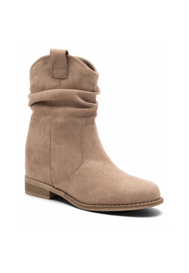 Jenny Fairy Kowbojki LORA WS5052-03 Beżowy. Kolor: beżowy. Materiał: materiał