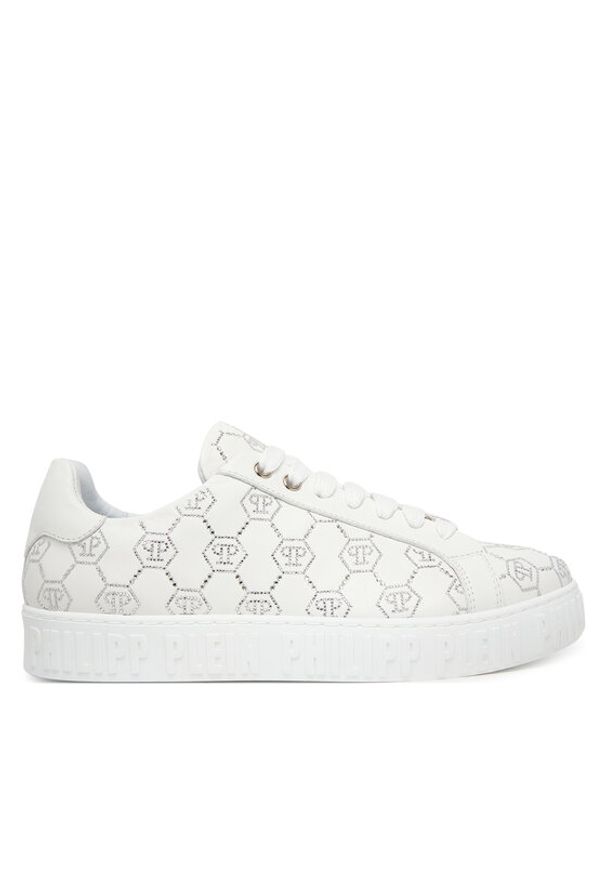 Philipp Plein - PHILIPP PLEIN Sneakersy SAFS USC0920 PLE005N Biały. Kolor: biały. Materiał: skóra