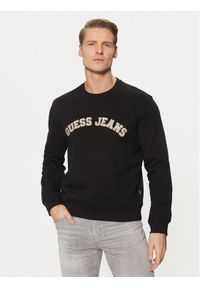 Guess Jeans Bluza M5RQ41 KCPR1 Czarny Regular Fit. Kolor: czarny. Materiał: bawełna #1