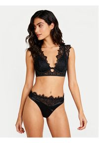 Hunkemöller Biustonosz z fiszbiną Zoe Up LL Czarny. Kolor: czarny. Materiał: syntetyk #4