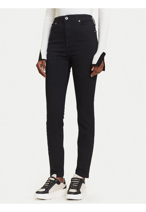Karl Lagerfeld Jeans Jeansy A3W10002 Czarny Skinny Fit. Kolor: czarny