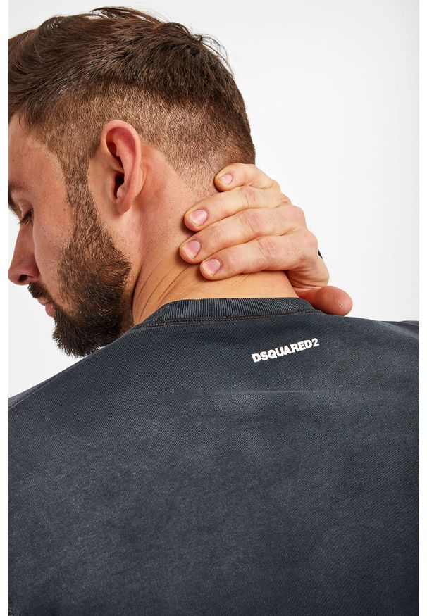 BLUZA DSQUARED2. Długość rękawa: długi rękaw. Długość: długie. Wzór: nadruk, napisy