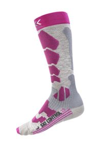 Skarpety narciarskie damskie X-Socks Ski Control 2.0 fioletowe. Kolor: fioletowy, biały, wielokolorowy. Sport: narciarstwo