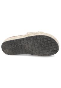 Beżowe Klapki Lee Cooper Modne Obuwie Damskie. Okazja: na co dzień, na plażę, na spacer. Kolor: beżowy. Materiał: jeans. Sezon: lato. Obcas: na platformie. Styl: casual, boho #3
