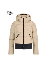 Damska kurtka narciarska Protest Preppy. Kolor: brązowy, beżowy, wielokolorowy. Sezon: zima. Sport: narciarstwo #1