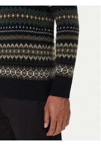 Barbour Sweter Case Fair MKN1027BK52 Czarny Regular Fit. Kolor: czarny. Materiał: wełna #5