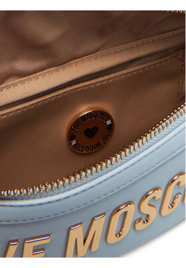 Love Moschino - LOVE MOSCHINO Saszetka nerka JC4195PP1MKD0712 Błękitny. Kolor: niebieski. Materiał: skóra