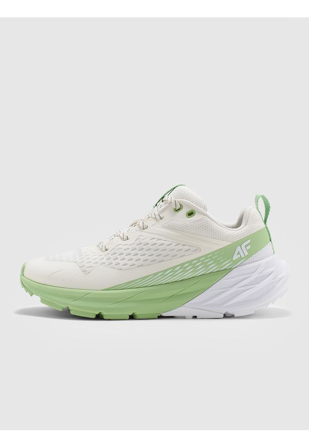 4f - 4F Niskie sneakersy SPEED HIKER damskie - zielone 41. Okazja: na co dzień, na spacer. Kolor: zielony. Materiał: materiał, guma. Szerokość cholewki: normalna. Sport: turystyka piesza