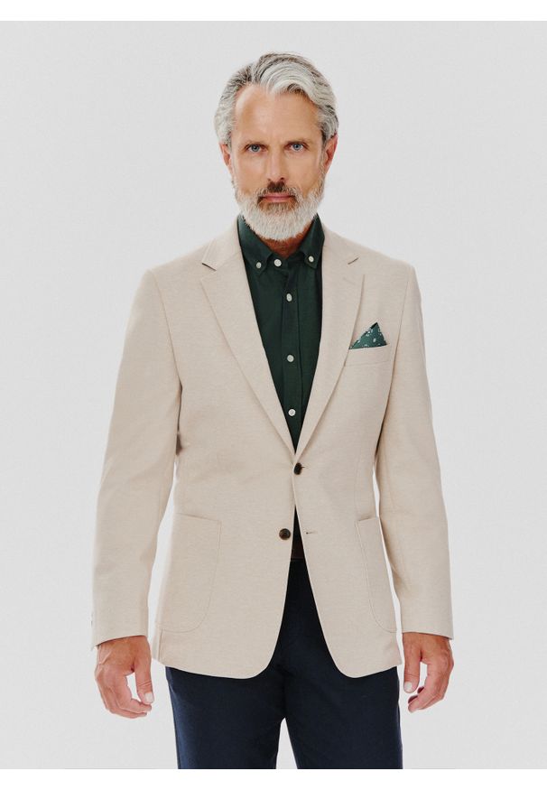 Pako Lorente - PAKO LORENTE – Casualowa marynarka męska w kolorze. Okazja: na co dzień. Materiał: dzianina, wiskoza, poliester, poliamid, elastan. Styl: casual