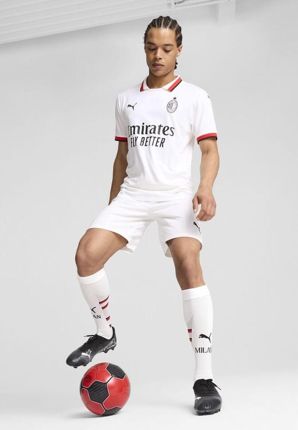 Puma - Męskie szorty AC Milan 24/25 PUMA White. Kolor: biały. Sport: piłka nożna