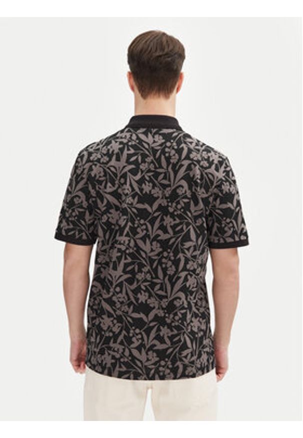 Jack & Jones Polo Jeff 12269236 Czarny Standard Fit. Typ kołnierza: polo. Kolor: czarny. Materiał: bawełna