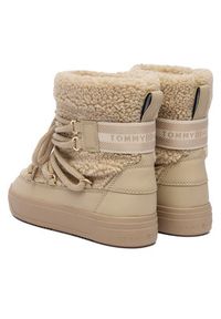 TOMMY HILFIGER - Tommy Hilfiger Śniegowce Faux Shearling Snowboot FW0FW08788 Écru. Materiał: materiał #5
