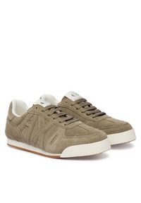 Armani Exchange Sneakersy XW002794 AF19687 Z7016 Khaki. Kolor: brązowy. Materiał: skóra, zamsz #2