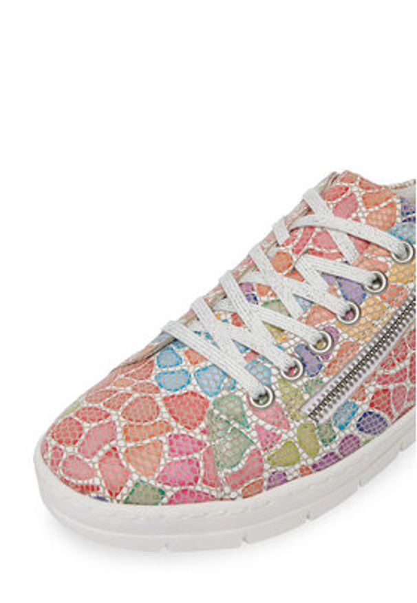 Remonte Sneakersy D5800-94 Kolorowy. Materiał: skóra. Wzór: kolorowy
