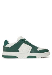 Tommy Jeans Sneakersy Tjm Leather Cupsole 2.0 EM0EM01352 Zielony. Kolor: zielony. Materiał: skóra #1