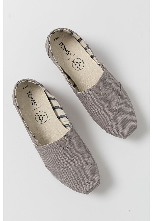 Toms - Espadryle Alpargata. Kolor: szary. Materiał: guma