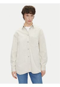 Pepe Jeans Koszula jeansowa PL304963 Écru Oversize. Materiał: bawełna