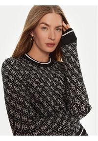 Guess Sweter Lise W4BR21 Z37K0 Czarny Slim Fit. Kolor: czarny. Materiał: syntetyk, wiskoza