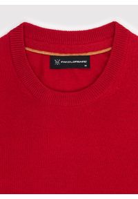 Pako Lorente - PAKO LORENTE – Czerwony męski sweter. Kolor: czerwony. Materiał: akryl, wełna, poliamid. Wzór: gładki. Sezon: jesień #3