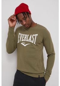 EVERLAST - Everlast Bluza męska kolor zielony z nadrukiem. Okazja: na co dzień. Kolor: zielony. Wzór: nadruk. Styl: casual