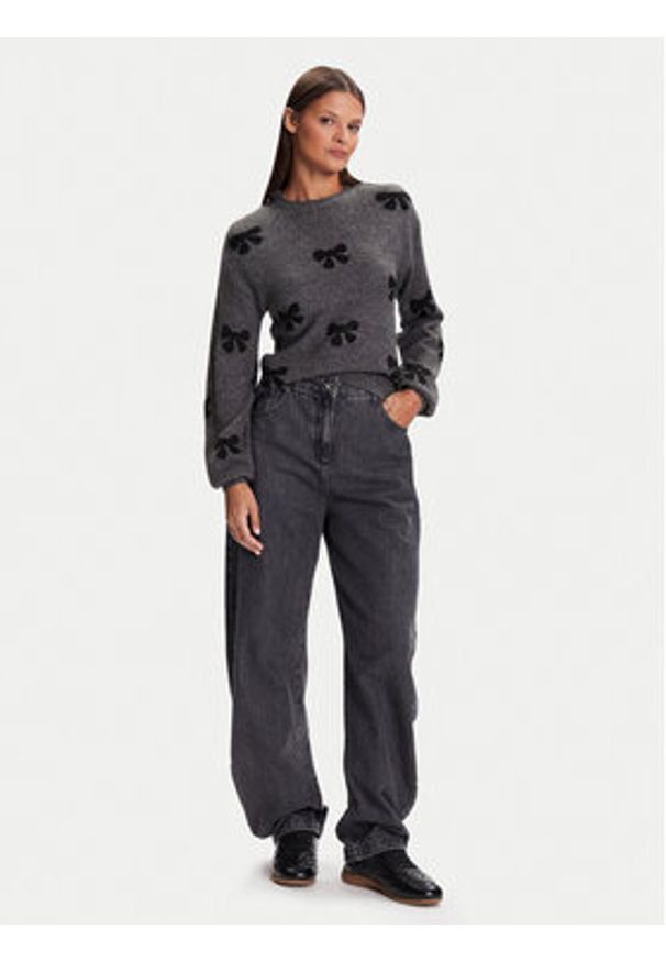 only - ONLY Sweter Bora 15360712 Szary Regular Fit. Kolor: szary. Materiał: syntetyk