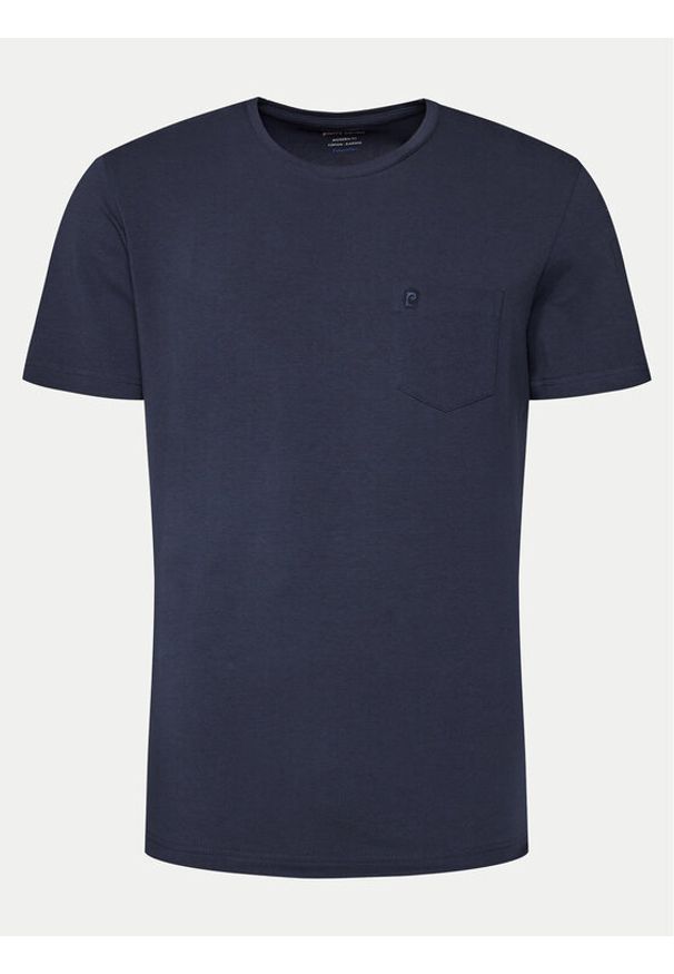 Pierre Cardin T-Shirt C5 21020.2079 Granatowy Regular Fit. Kolor: niebieski. Materiał: bawełna