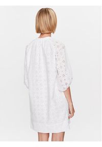 Marella Sukienka Oglio 2332211134 Biały Regular Fit. Kolor: biały. Materiał: bawełna #3