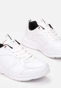 Born2be - Biało-Czarne Buty Sportowe Coriolea. Nosek buta: okrągły. Zapięcie: sznurówki. Kolor: biały. Materiał: jeans. Szerokość cholewki: normalna. Sport: wspinaczka #3