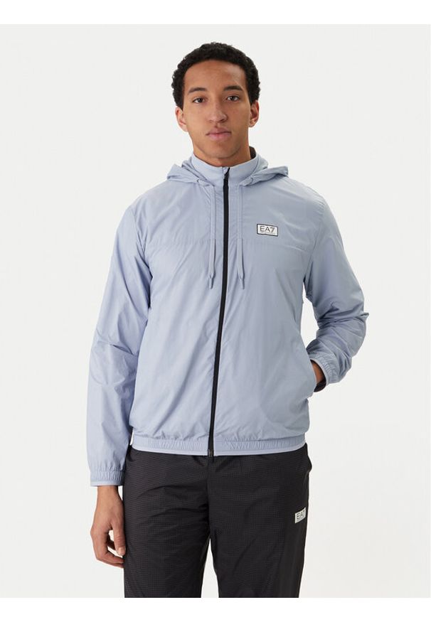 EA7 Emporio Armani Dres 7M001383 AF21521 M9054 Błękitny Regular Fit. Kolor: niebieski. Materiał: syntetyk