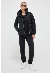 EA7 Emporio Armani t-shirt damski kolor granatowy. Kolor: niebieski. Materiał: dzianina. Długość rękawa: krótki rękaw. Długość: krótkie. Wzór: nadruk, aplikacja. Styl: klasyczny #4