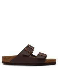 Birkenstock Klapki Arizona 0051703 Brązowy. Kolor: brązowy. Materiał: skóra