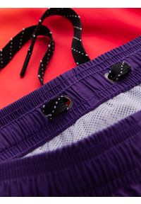 Ombre Clothing - Kąpielówki męskie efekt ombre - pomarańczowe V17 - Rozmiar: XL. Kolor: pomarańczowy. Materiał: poliester, materiał. Wzór: gładki #3