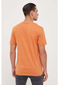 Calvin Klein Jeans t-shirt bawełniany kolor pomarańczowy z nadrukiem. Kolor: pomarańczowy. Materiał: bawełna. Wzór: nadruk. Styl: klasyczny #4