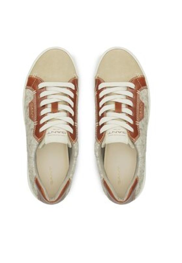 GANT - Gant Sneakersy Avona Sneaker 27533160 Beżowy. Kolor: beżowy. Materiał: zamsz, skóra