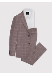 Pako Lorente - PAKO LORENTE – Różowe spodnie garniturowe P22SP-6G-019-W-S. Kolor: różowy. Materiał: wełna. Wzór: gładki #7