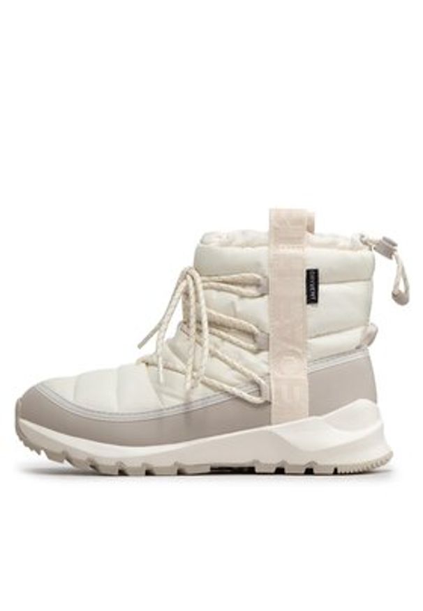 The North Face Śniegowce Thermoball Lace Up Wp NF0A5LWD32F1 Écru. Materiał: materiał