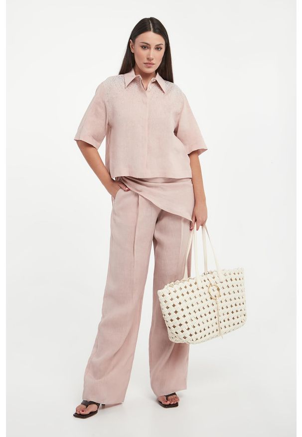 Marella - Koszula damska lniana Origine MARELLA SPORT. Materiał: len. Styl: sportowy