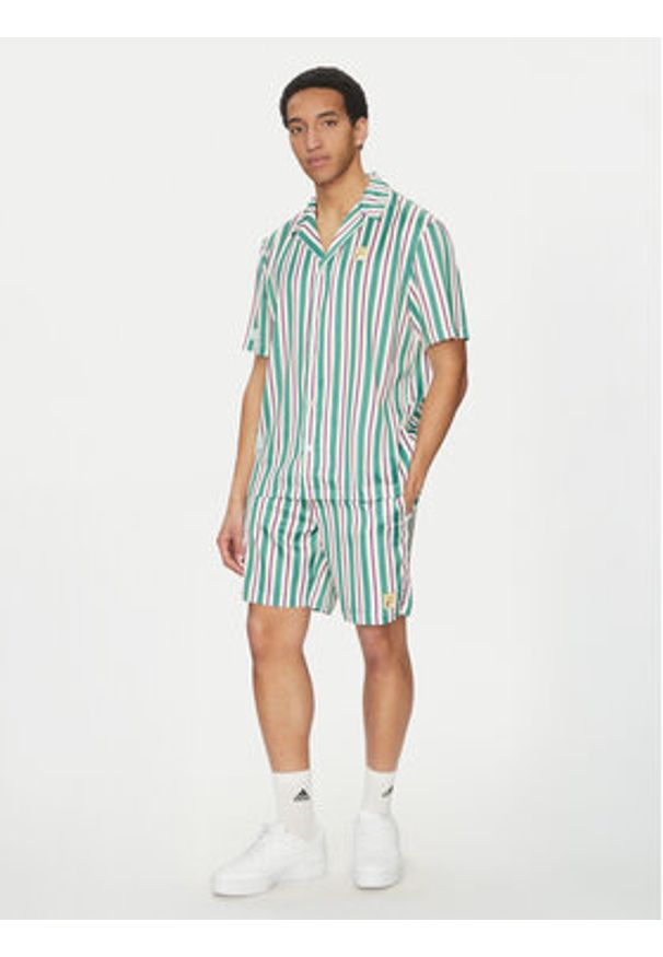 Fila Szorty sportowe Lastro FAM0925 Zielony Regular Fit. Kolor: zielony. Materiał: syntetyk. Styl: sportowy