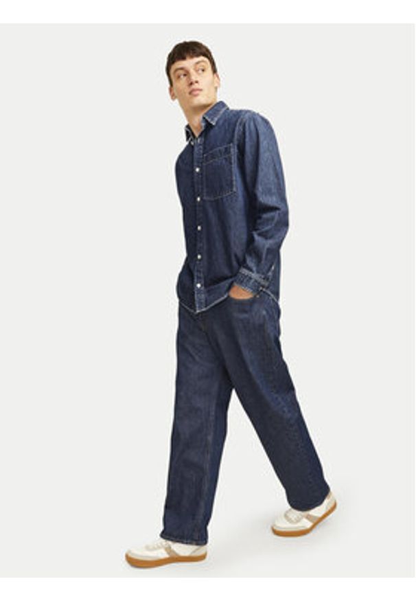 Jack & Jones Jeansy Alex 12258559 Granatowy Baggy Fit. Kolor: niebieski