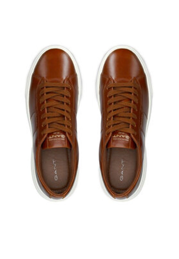 GANT - Gant Sneakersy 31631018 Brązowy. Kolor: brązowy. Materiał: skóra