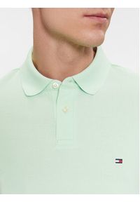 TOMMY HILFIGER - Tommy Hilfiger Polo 1985 MW0MW17770 Zielony Regular Fit. Typ kołnierza: polo. Kolor: zielony. Materiał: bawełna #3