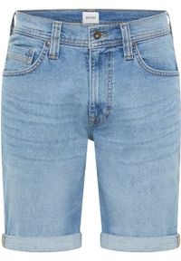 Mustang - MĘSKIE SZORTY MUSTANG Washington Shorts Denim Blue 1015149 5000 212. Materiał: denim #8