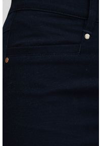 Pennyblack spodnie damskie kolor granatowy dopasowane medium waist. Kolor: niebieski