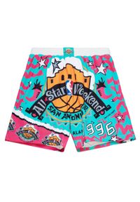 Mitchell & Ness - Szorty NBAAll Star. Kolor: różowy, niebieski, wielokolorowy. Sport: koszykówka #1