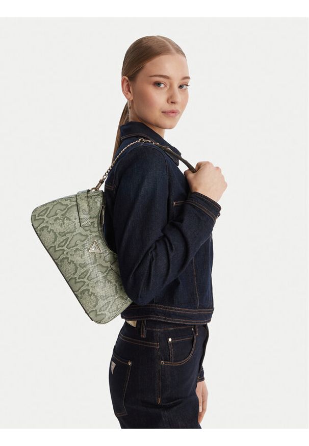 Guess Torebka Serenova HWKG80 91180 Zielony. Kolor: zielony. Materiał: skórzane