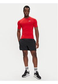 Under Armour Koszulka techniczna Ua HeatGear® Armour 1361518 Czerwony Slim Fit. Kolor: czerwony. Materiał: syntetyk