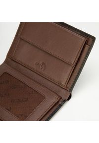 Wittchen - Męski portfel skórzany z rozcięciem. Kolor: czarny, brązowy, wielokolorowy. Materiał: skóra. Wzór: kolorowy #5